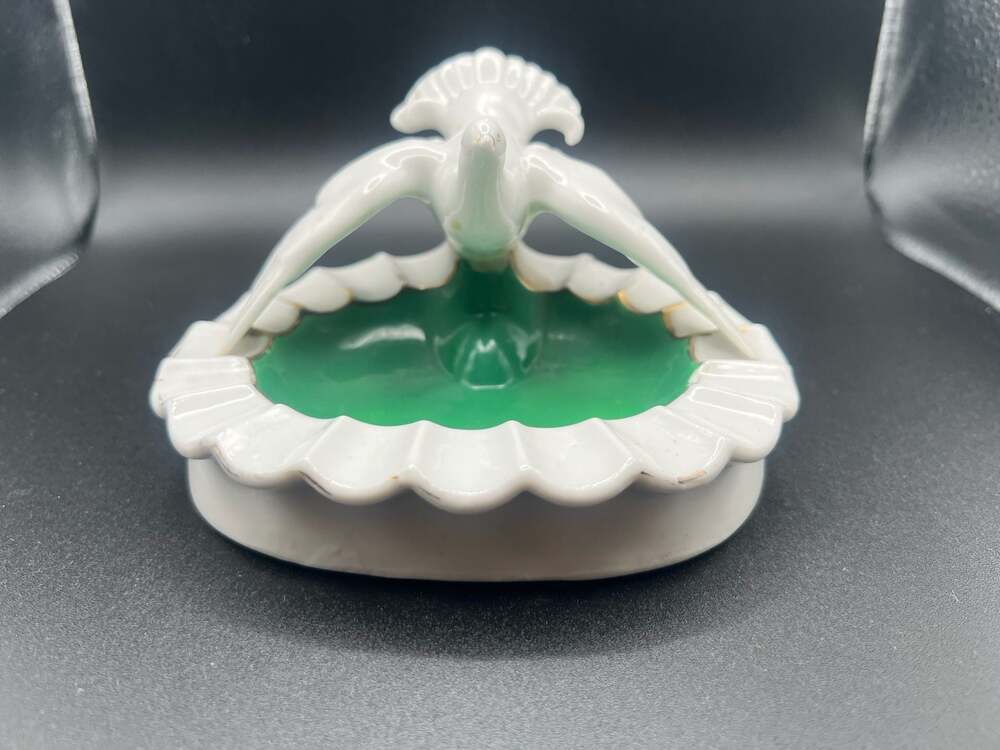 Vintage Made in Japan Porcelain Dove Trinket Dish or Ashtray